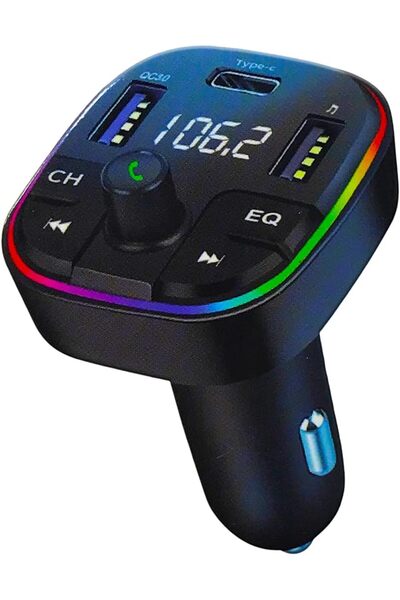 Generic Car MP3 Player by MR Smart, Bluetooth FM Transmitter with RGB LED Backlight, Hi-Fi Music Streaming,