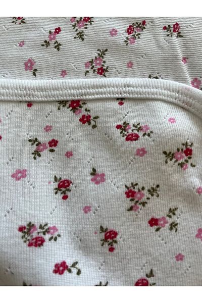 Seçkin Baby Floral Jacquard Ç Blanket Double Layer 80*80 cm