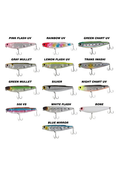 RYUJI Crazy Dog 9.5cm 15g Maket Yem Rainbow Uv