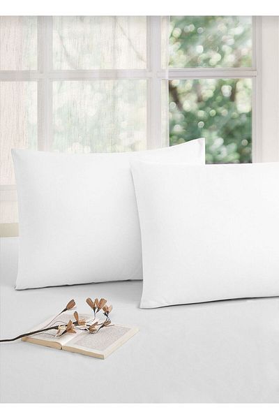 Özdilek White 2-Pack Pillow Cover 100% Cotton