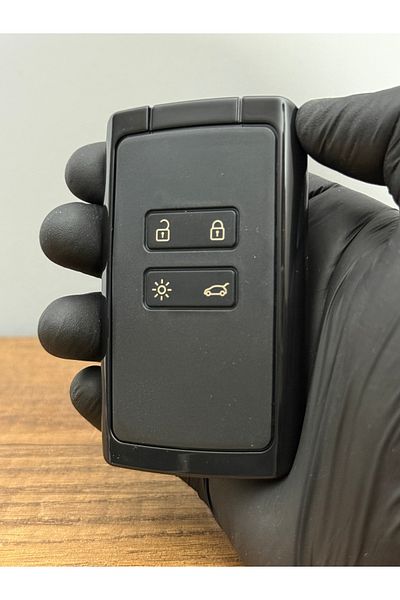 Luxe Aksesuarr Renault Megane4 Clio5 Talisman Espace5 Compatible 4 Button Key Control Kab Black Color