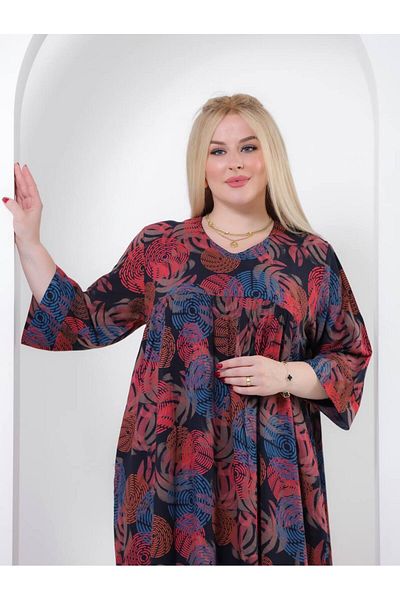 AFandina The beauty of colors and the uniqueness of design in the Haer viscose jalabiya A-9910