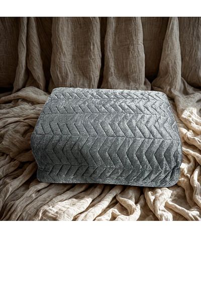 TekStilize Velvet Double Bedspread with Pillowcase 250X260
