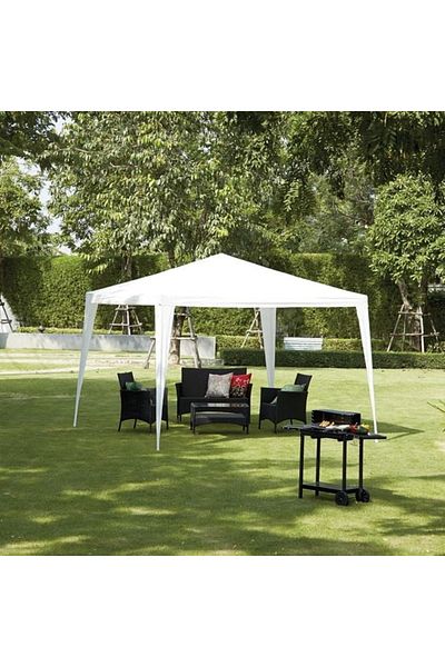 divendi-ro Textile Tent Garden Pavilion, 2.4x2.4x3m, Ecru