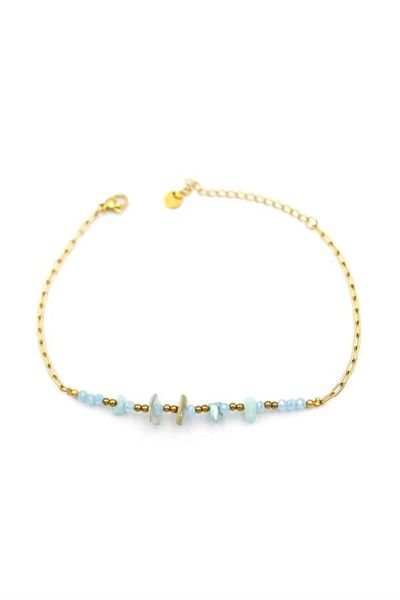PRATİKOBA Bead chain anklet - gold