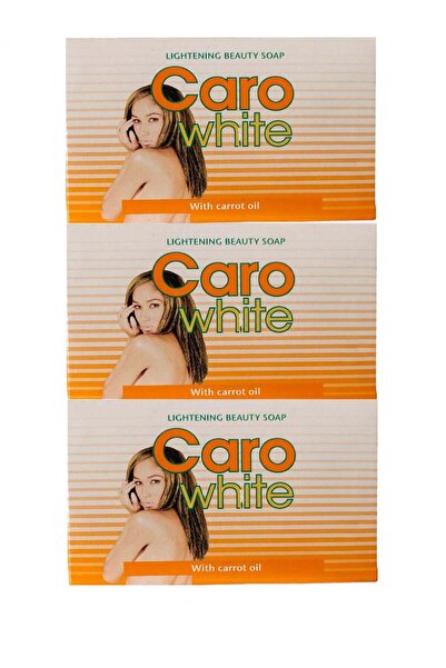 Caro White صابون الجسم بزيت الجزر للتبييض، 3 قطع، برتقالي، 180 جرام