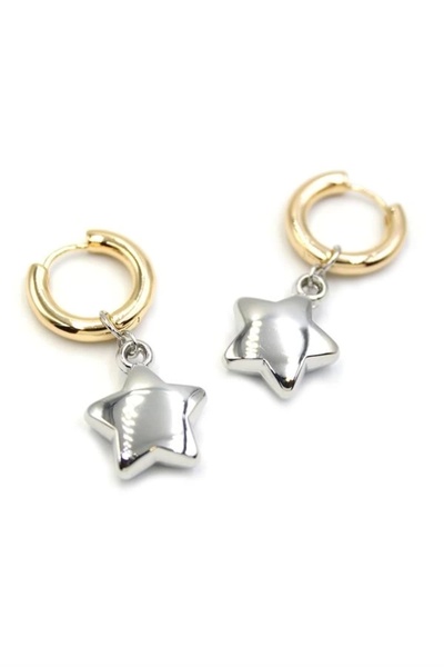 PRATİKOBA Star Earrings - Silver