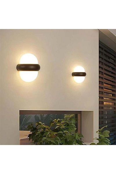 ELECTROPOWER Wall Sconce Round Black 10W Size 14cm x 8.50cm
