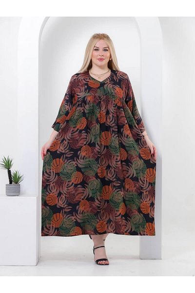 AFandina The beauty of colors and the uniqueness of design in the Haer viscose jalabiya A-9910
