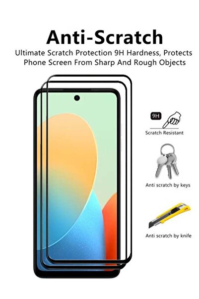 Generic 2 Pack Tecno Spark Go 2 Screen Protector Full HD Quality Tempered Glass Anti-Scratch - Black