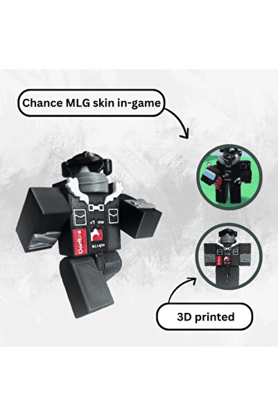 Lulu's Prints Figurina articulata Forsaken Chance, skin MLG, Roblox, multicolor, plastic, printat 3D, 91x31x72 mm