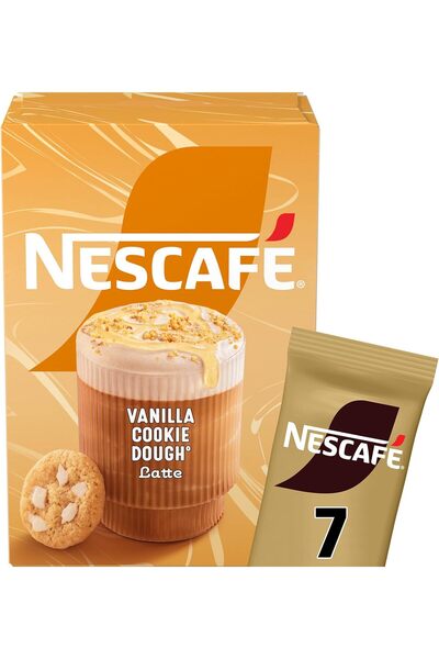 Nescafe Nescafe Latte Vanilla Cookies Dough 7 Sachets x 19.5g, 100%