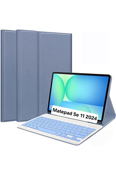Fogy Huawei MatePad SE 11 2024 inch İle Uyumlu Bluetooth Türkçe Q Klavyeli Kı...