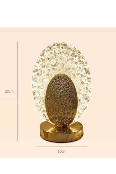 Generic Shell-shaped table lamp, three-color touch lamp, high-end light luxury table lamp, bedroom and livi