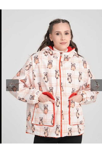AXXAN Unisex Double Sided Hooded Coats Coat Jacket Inside Plush Fleece Women Men Coats Cardigan