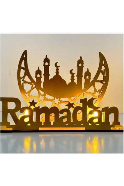 Generic DubaiGallery EID Mubarak LED Candles Light Ramadan Decorations For Home Islamic Muslim Party Eid De
