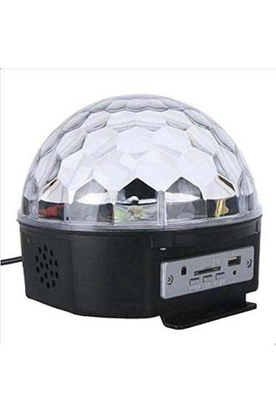 Generic إضاءة مسرح ديسكو دي جي رقمية بتأثير كرة سحرية كريستالية RGB LED مع جهاز تحكم عن بعد، موسيقى M