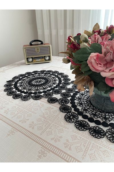 Lavanderi French Lace One Piece Runner Table & Coffee Table Cover 110X35 cm