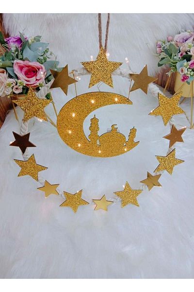 Generic DubaiGallery EID Mubarak LED Candles Light Ramadan Decorations For Home Islamic Muslim Party Eid De