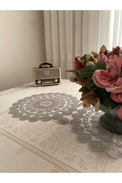 Lavanderi FRANSIZ DANTELLİ TEK PARÇA RUNNER MASA&SEHPA ÖRTÜSÜ 110X35 CM