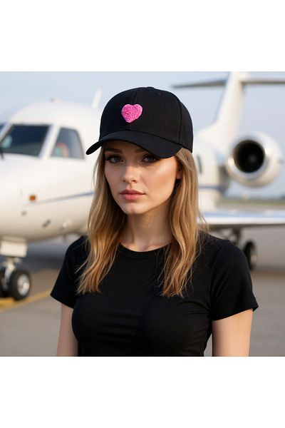 JACA Design Figure Embroidered Diameter Hat