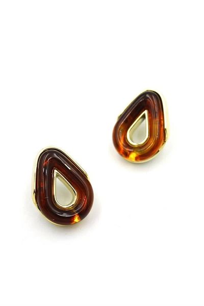 PRATİKOBA Drop Earrings - Brown