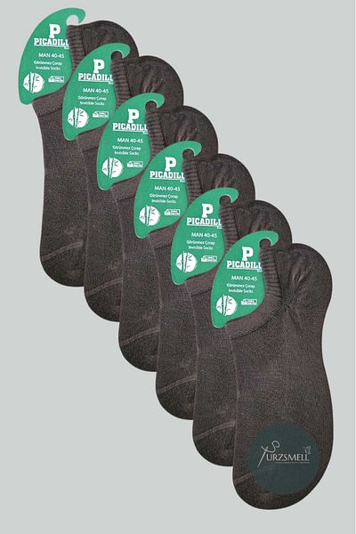 urzsmell Bamboo Sneaker Casual Invisible Socks Comfortable Flexible Pack of 6