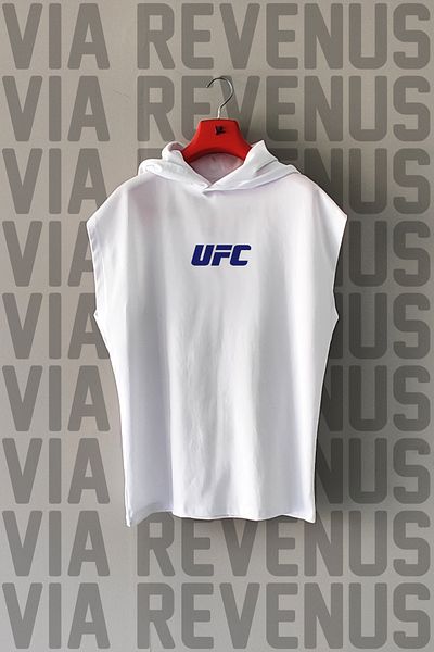 Vordevia Ufc Front and Back Printed Zero Sleeve Hooded Sports Tshirt and Custom Jersey Fabric Sports Shorts