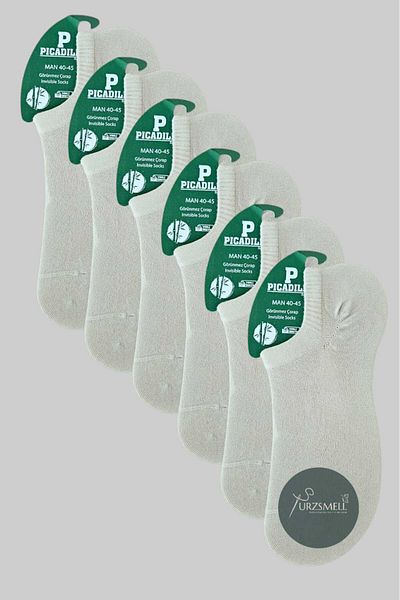 urzsmell Bamboo Sneaker Casual Invisible Socks Comfortable Flexible Pack of 6