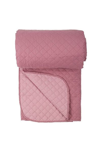 divendi-ro Bedspread for double bed, 2-sided, checkered pattern, 220x240cm, Grey, Polyester