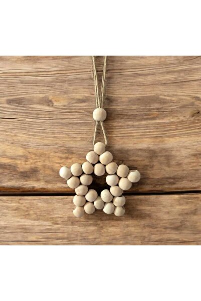 diclecollection Decorative Wooden Beaded Star / Balcony Door Wall Kitchen Baby Room Ornament / Christmas Ornament