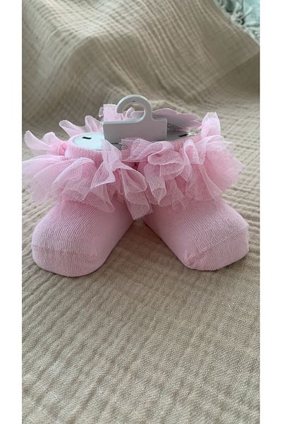 Ekinoks Tulle Decorated Baby Socks