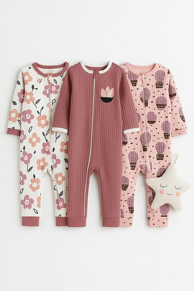 İZYALİF BABY Baby Girl 3-Piece Sleeping Bag Daily Cotton Zippered Without Booties