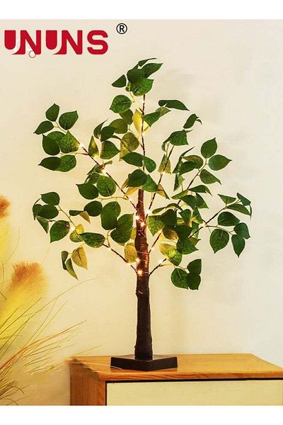 Generic UNUNS LED Bonsai Tree Lights,30LED Lighted Tabletop Tree Lights,USB Plug in Bonsai Tree For Wedding