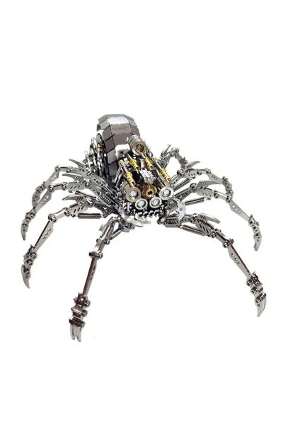 HAWIRE Puzzle mecanic 3D, DJD-014, Model paianjen DYI, Metalic, 375 piese, 21X19X10cm, Bronz