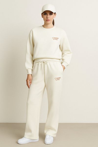 Cherry Lane Women's Oversize Sweatshirt Tracksuit Set Casual Sport Stylish