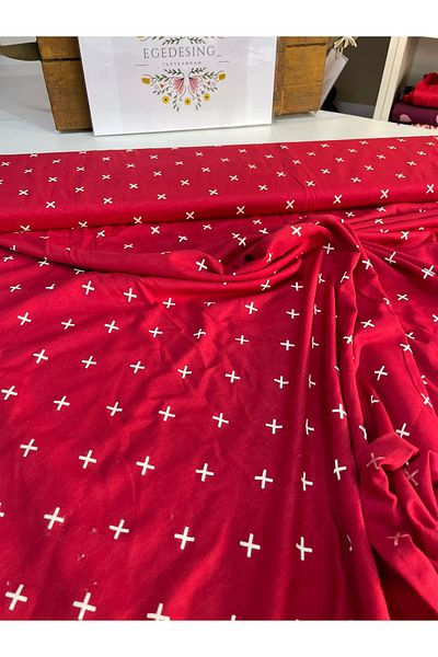 EGE DESIGN Single Jersey Lyc Combed Printed