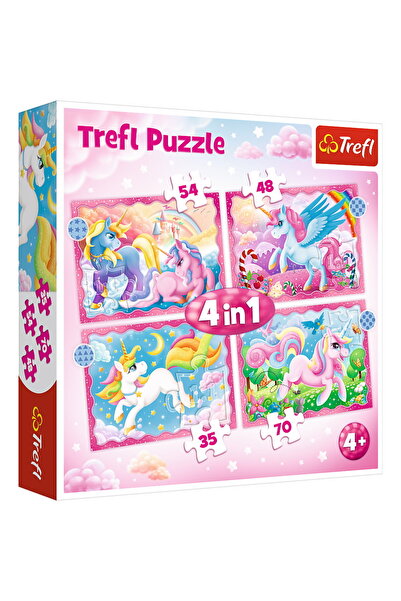 Evelise PUZZLE TREFL 4IN1 PATRULA UNICORNI SI MAGIE