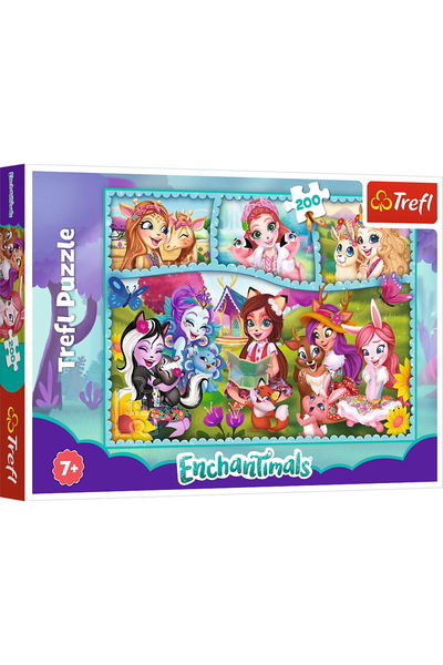 Trefl Puzzle 200 Enchantimals Prieteni Extraordinari