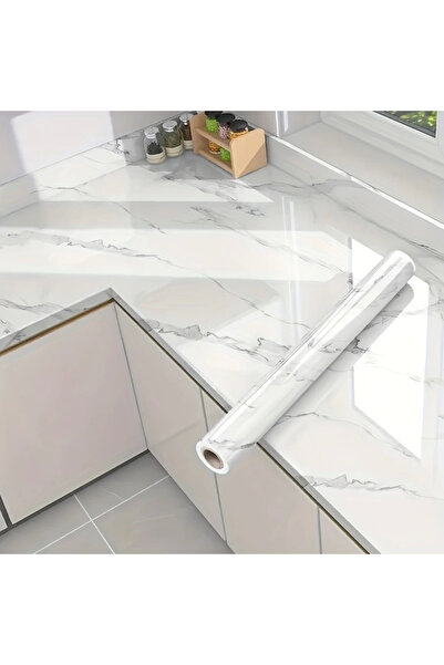 Epilons Marble Patterned Kitchen Countertop Foil 5m X 60cm Heat and Water Res...