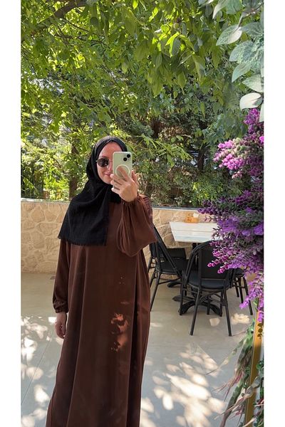 Melek aydın Elastic Sleeve Dress