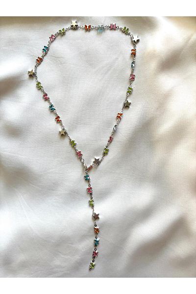 DEFORA Gold Colored Butterfly Y Necklace