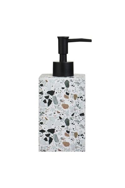 BREZIUM Cement liquid soap dispenser, square shape,