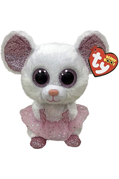 Evelise PLUS TY 15CM ΛΕΥΚΟ ΠΟΝΤΙΚΙ ΜΠΑΛΑΡΙΝΑΣ