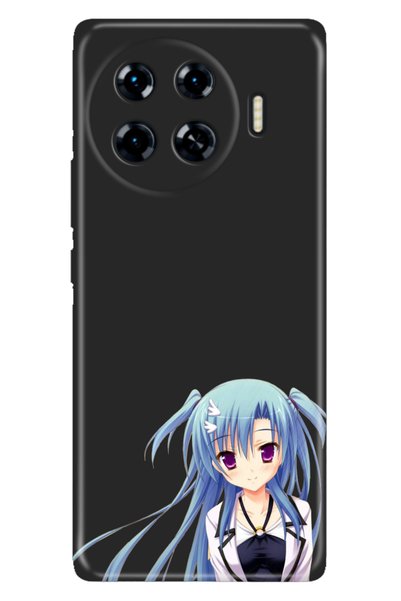 TECNO Spark 20 Pro Plus 6.78Inc Case Decorative Silicone Printed Cover Blue A...