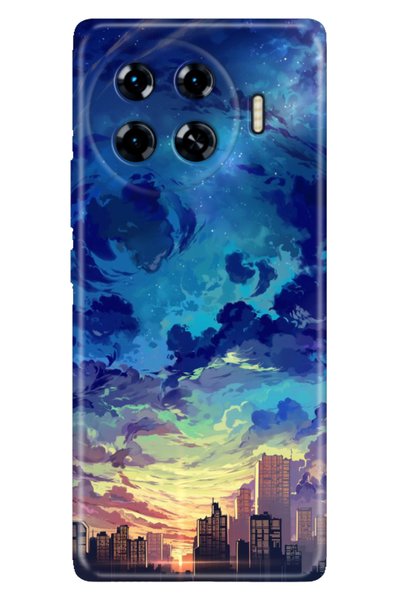 TECNO Spark 20 Pro Plus 6.78Inc Case Colorful Silicone Printed Tpu Cloud City