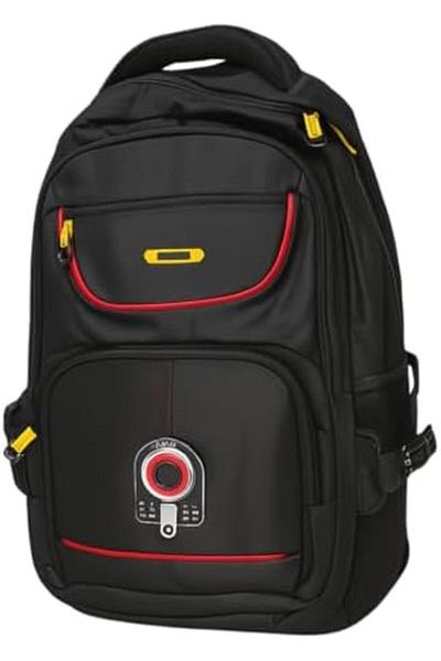 Generic Kids Durable Multi-Compartment Backpack – Travel & School Bag 18 inches (Red)