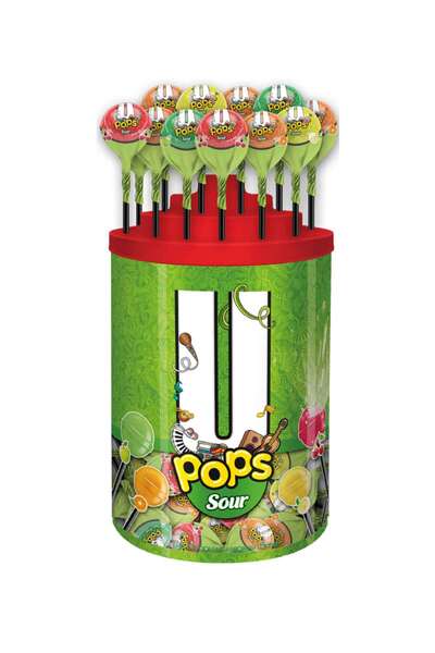 DURUKAN UPOPS SOUR – Acadele cu pudră acrișoară și arome fructate 16g x 100 b...