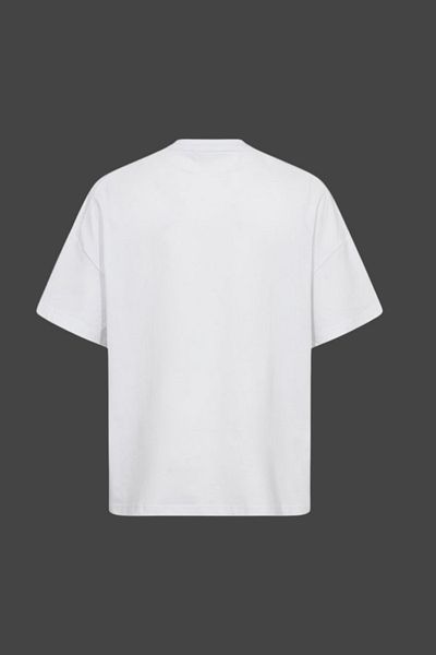 Dupe Design Cartoon Printed Oversize T-Shirt with Pearl Earrings
