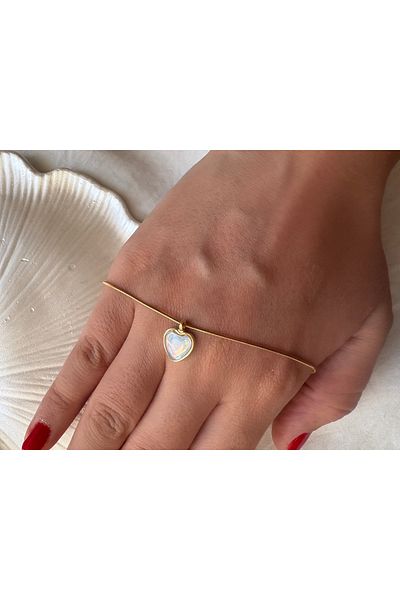 DEFORA Gold Steel Color Stone Bracelet